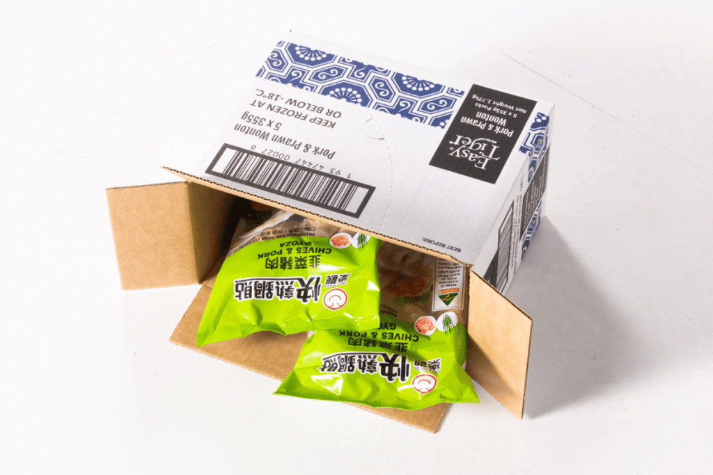 food retail packaging dumplings